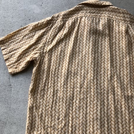 Ralph Lauren 100% レーヨン総柄シャツ