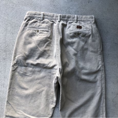 POLO RALPHLAUREN 太畝コーデュロイパンツW36×L30  オフホワイト