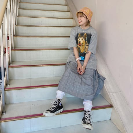ハスキープリントTシャツ