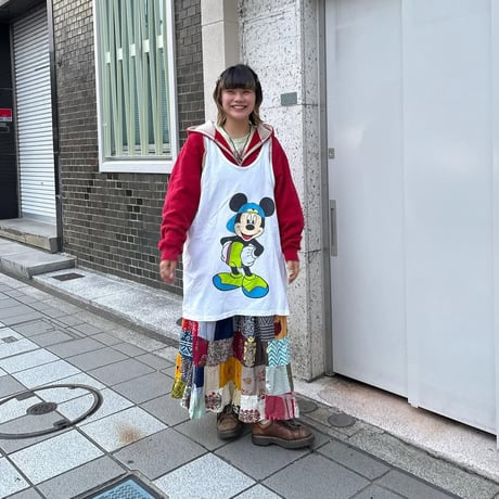 ミッキー プリントタンクトップ