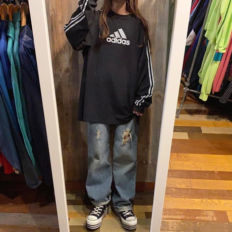 adidasビッグサイズロンT