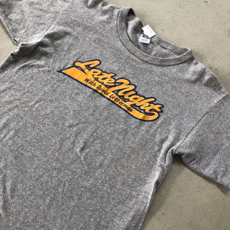 80年代 Late Night with David LettermanチャンピオンTシャツ L