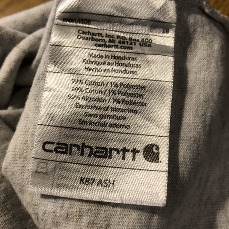 Carhartt ワンポイントポケT  アッシュXL,4XL