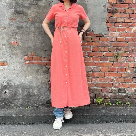 ロングシャツワンピース