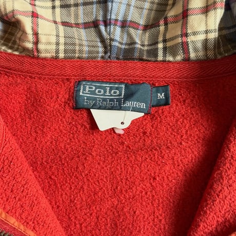 90s POLO ワンポイントジップパーカー