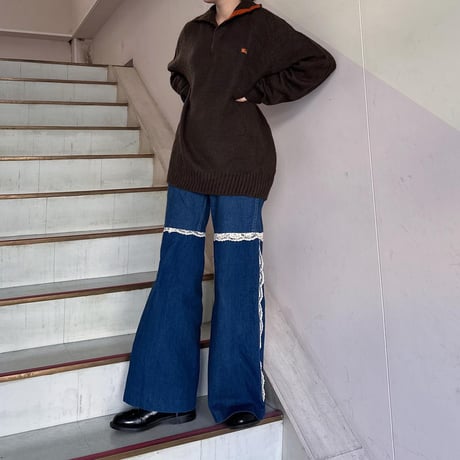 Burberryボタンアップニット