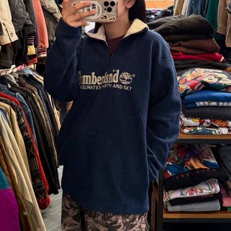 90s Timberland ロゴフリース
