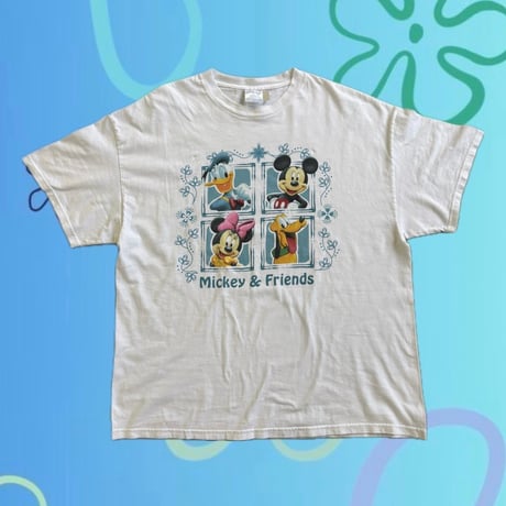 USA製 Mickey & Friends キャラクタープリントTシャツ