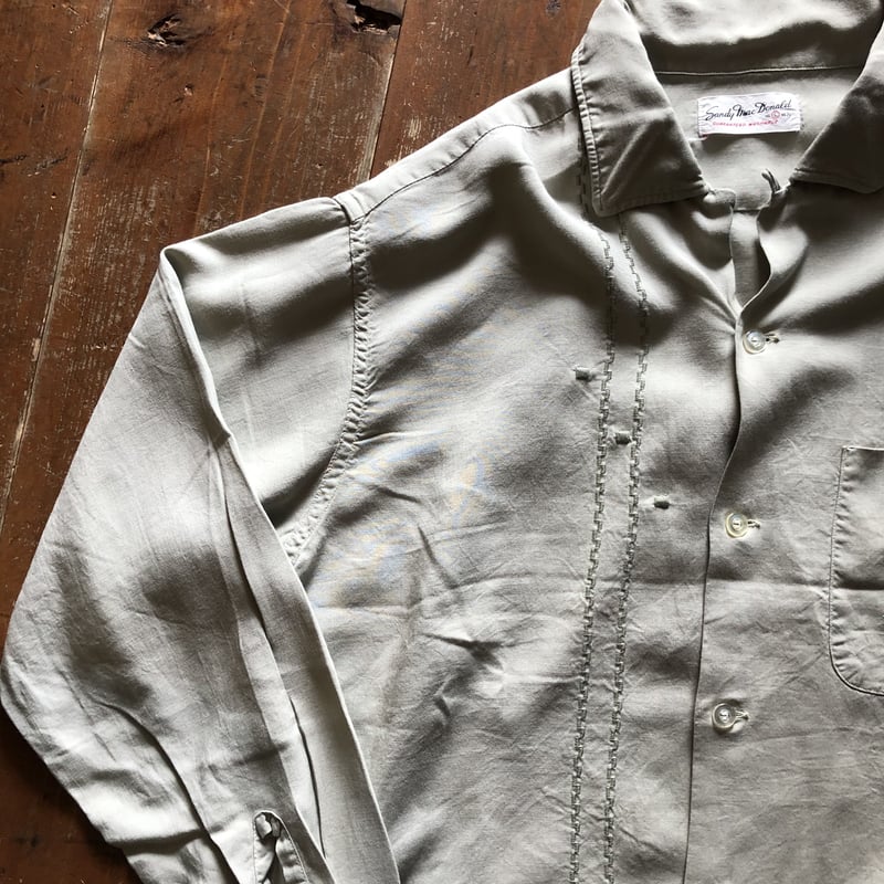 ビンテージ1960年代Sandy Mac Donald レーヨンシャツ | CUSTOM FEVER