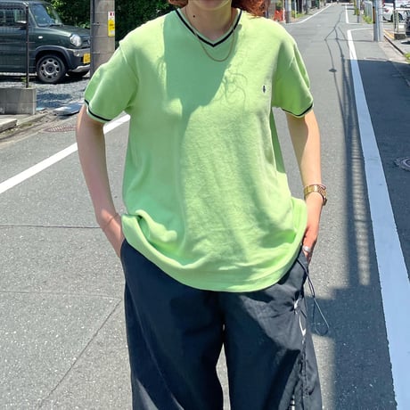 POLO リブラインTシャツ