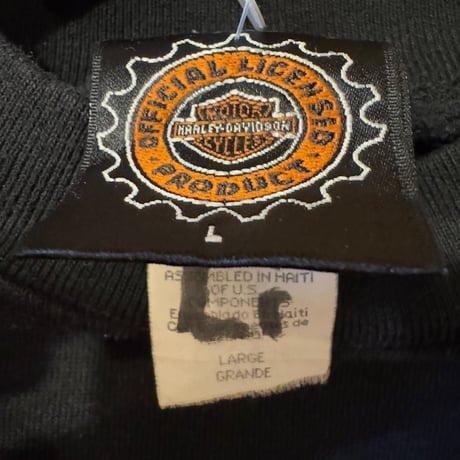 〜00's HARLEY DAVIDSON  刺繍スウェット L
