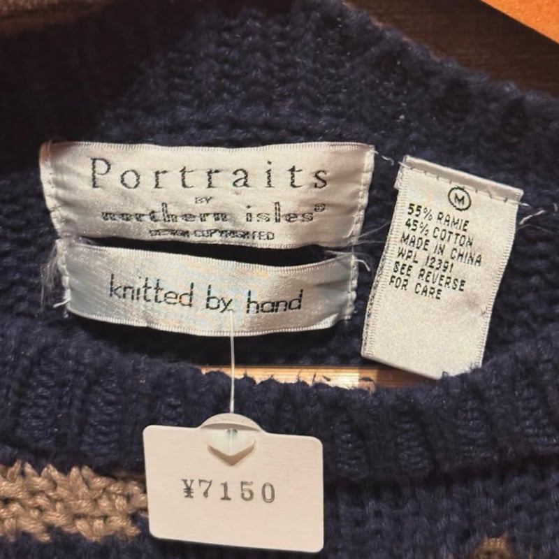 Portraits by northern isles 手編みニットセーター | CUSTO