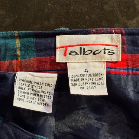 Talbots チェックロングスカート