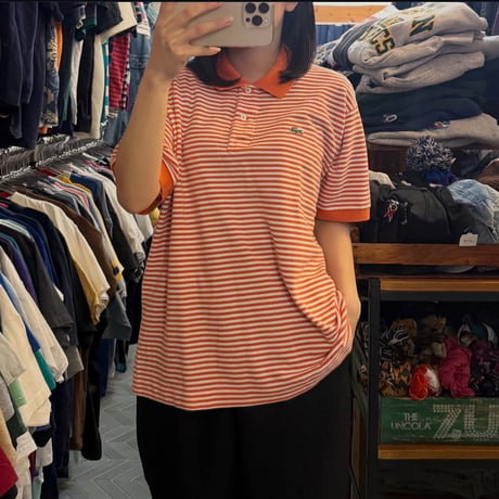 90s LACOSTE ボーダーポロシャツ