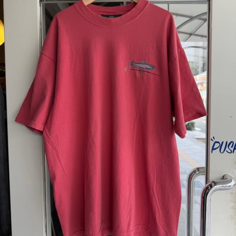 90's USA製 ORVIS 胸刺繍Tシャツ L