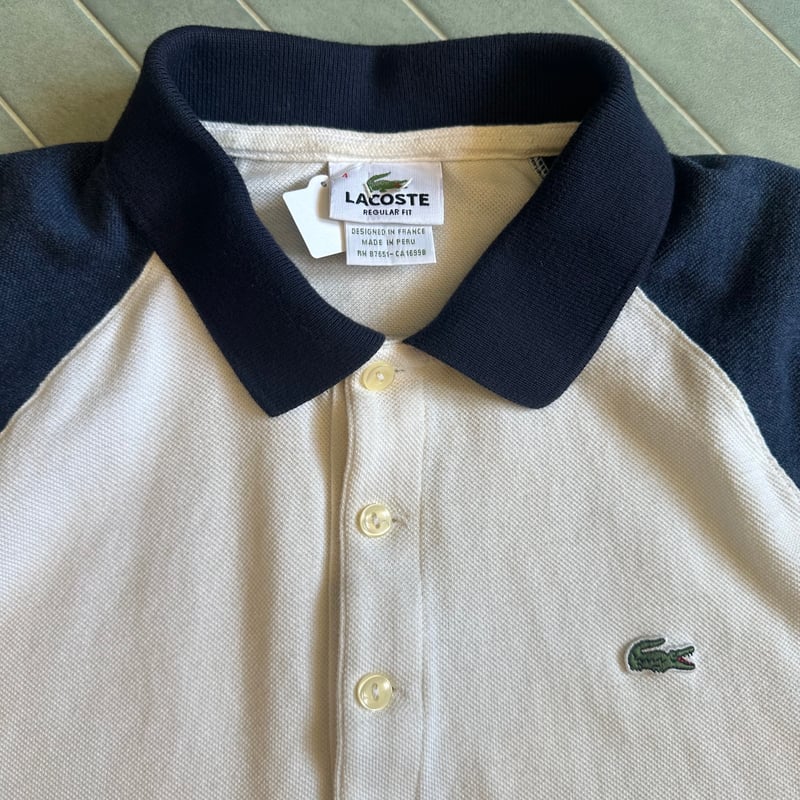 90s LACOSTE ラグランポロシャツ | CUSTOM FEVER