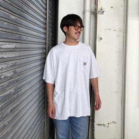 Carhartt ワンポイントポケT  アッシュXL,4XL