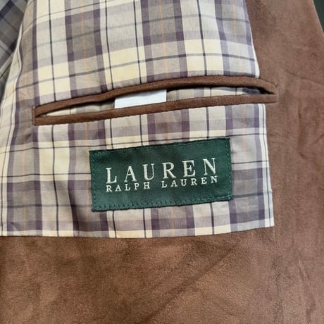 RALPH LAUREN スエードテーラードジャケット