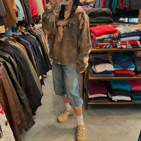 90s Timberland ブリーチ加工スウェット
