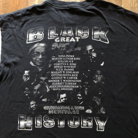 BLACK偉人系Tシャツ