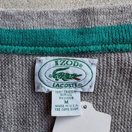USA製 LACOSTE アクリルニットセーター