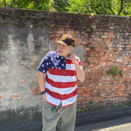 アメリカ星条旗シャツ
