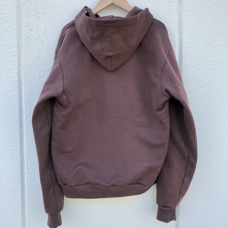Carhartt ブラウン裏サーマルジップパーカー