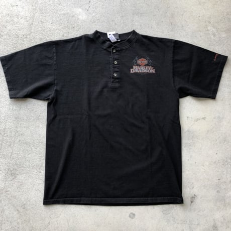HARLEY DAVIDSONヘンリーネック Tシャツ