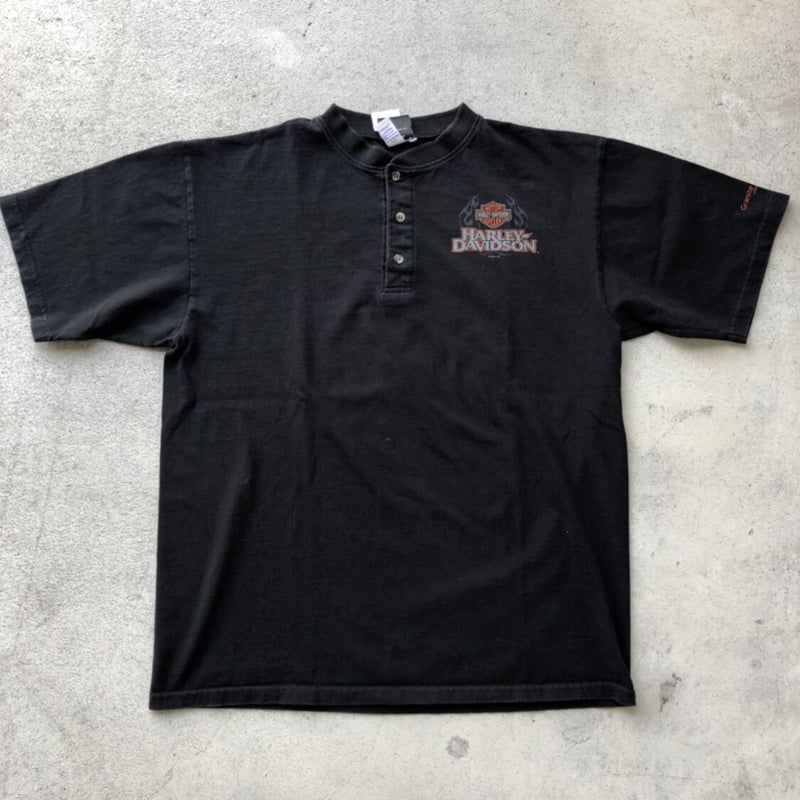 HARLEY DAVIDSONヘンリーネック Tシャツ | CUSTOM FEVER