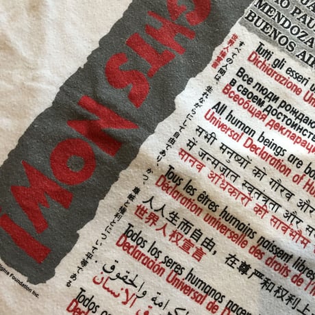 HUMAN RIGHTS NOW! WORLD TOUR Tシャツ