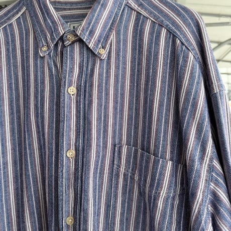 90's USA製 L.L.Bean ストライプシャツ