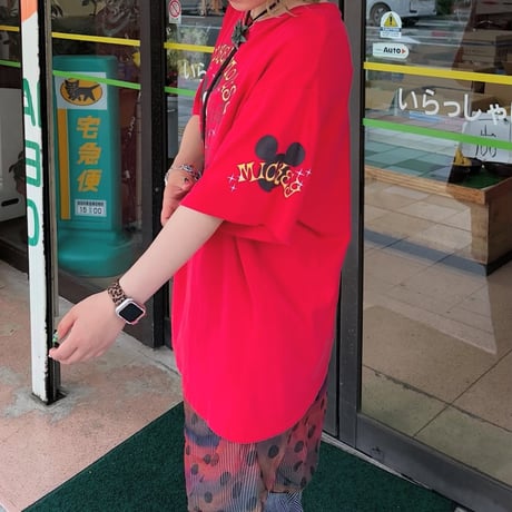 ミッキープリントTシャツ
