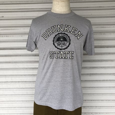 80s DRUNKEN STATE Tシャツ