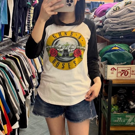 ガンズ・アンド・ローゼズ ラグラン七分袖Tシャツ