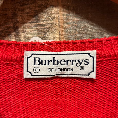 Burberrys OF LONDON ワンポイント刺繍ニット