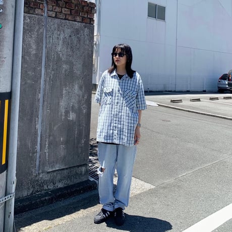 Woolrich開襟チェックシャツ
