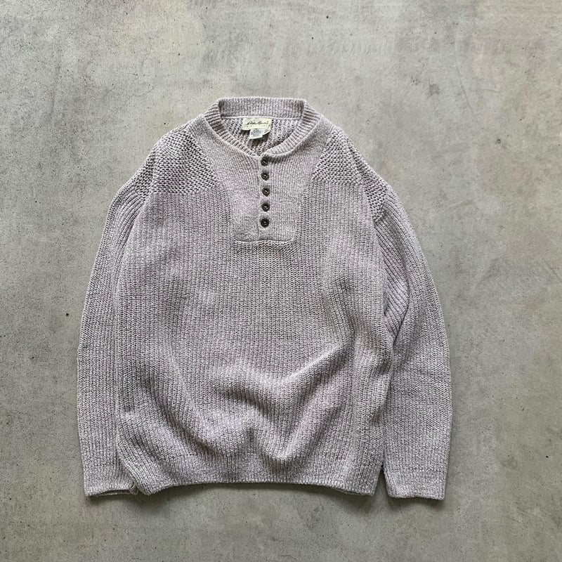 Eddie Bauerヘンリーネックコットンニット | CUSTOM FEVER Eddie Bauerヘンリーネックコットンニット | CUSTOM FEVER