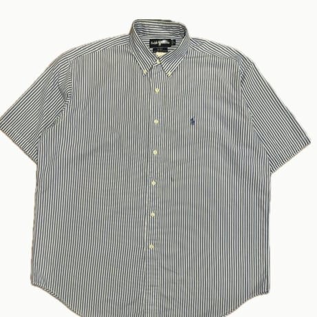 Ralph Lauren 半袖ストライプシャツ BLAKE L