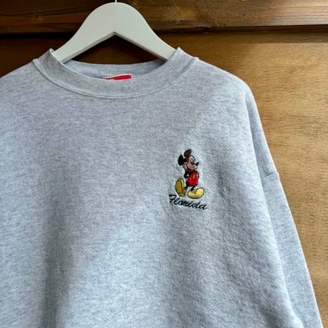 90s ミッキー刺繍スウェット