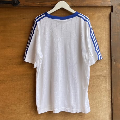 90s adidas ストライプ　袖ラインユニフォーム