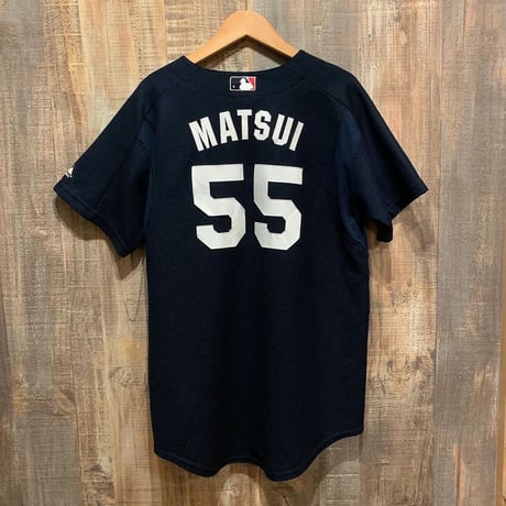USA製 Majestic Athletic NY ベースボールシャツ