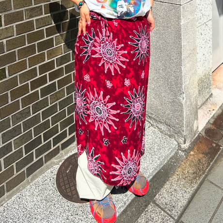 花柄巻きスカート