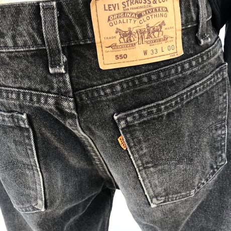 Levi's ブラックデニムショーツ