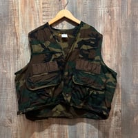 【ほぼデッド】90s OLD GAP 中綿フリース タクティカルベスト ブラック ほぼデッド】90s OLD GAP 中綿フリース タクティカルベスト