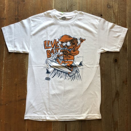 FARTCO プリントTシャツ LIVE BAIT