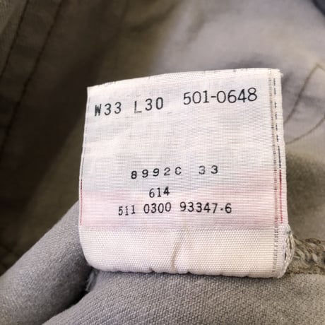 90'sUSA製 Levi's501  W33×L30 グレー
