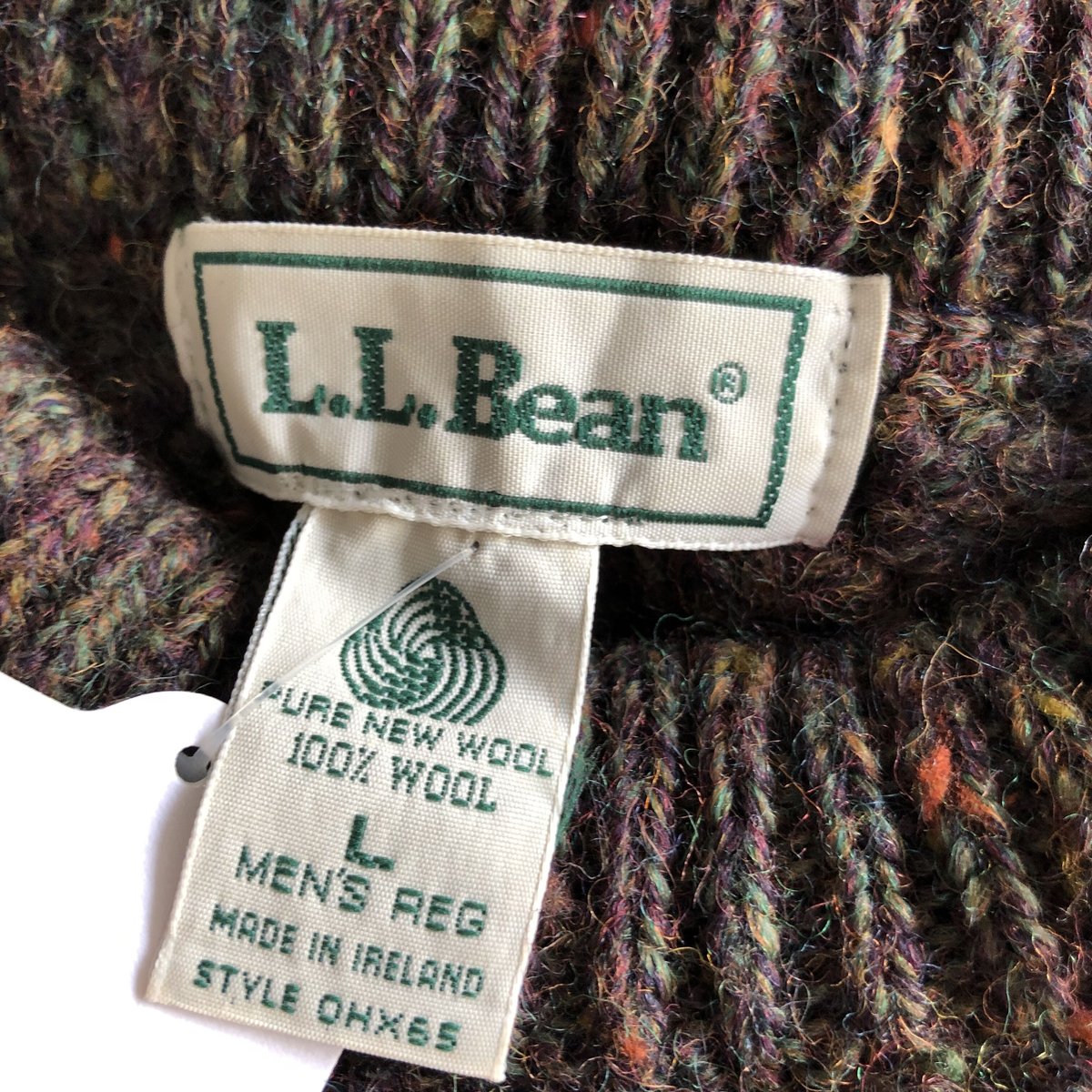 旧タグL.L.Bean エルエルビーン アイルランド製 フィッシャーマンセーター アイルランド製L.L.BEANフィッシャーマンセーター | CUSTOM FEVER