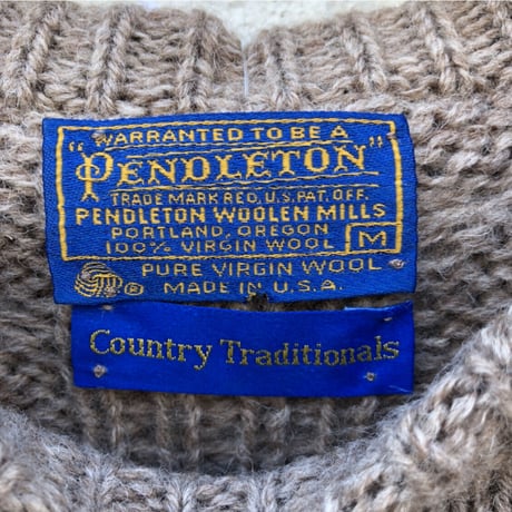 PENDLETON ケーブルニットセーター