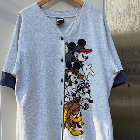 Disney ミッキー＆フレンズ ベースボールシャツ