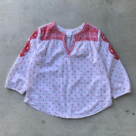 エスニック刺繍カットソー